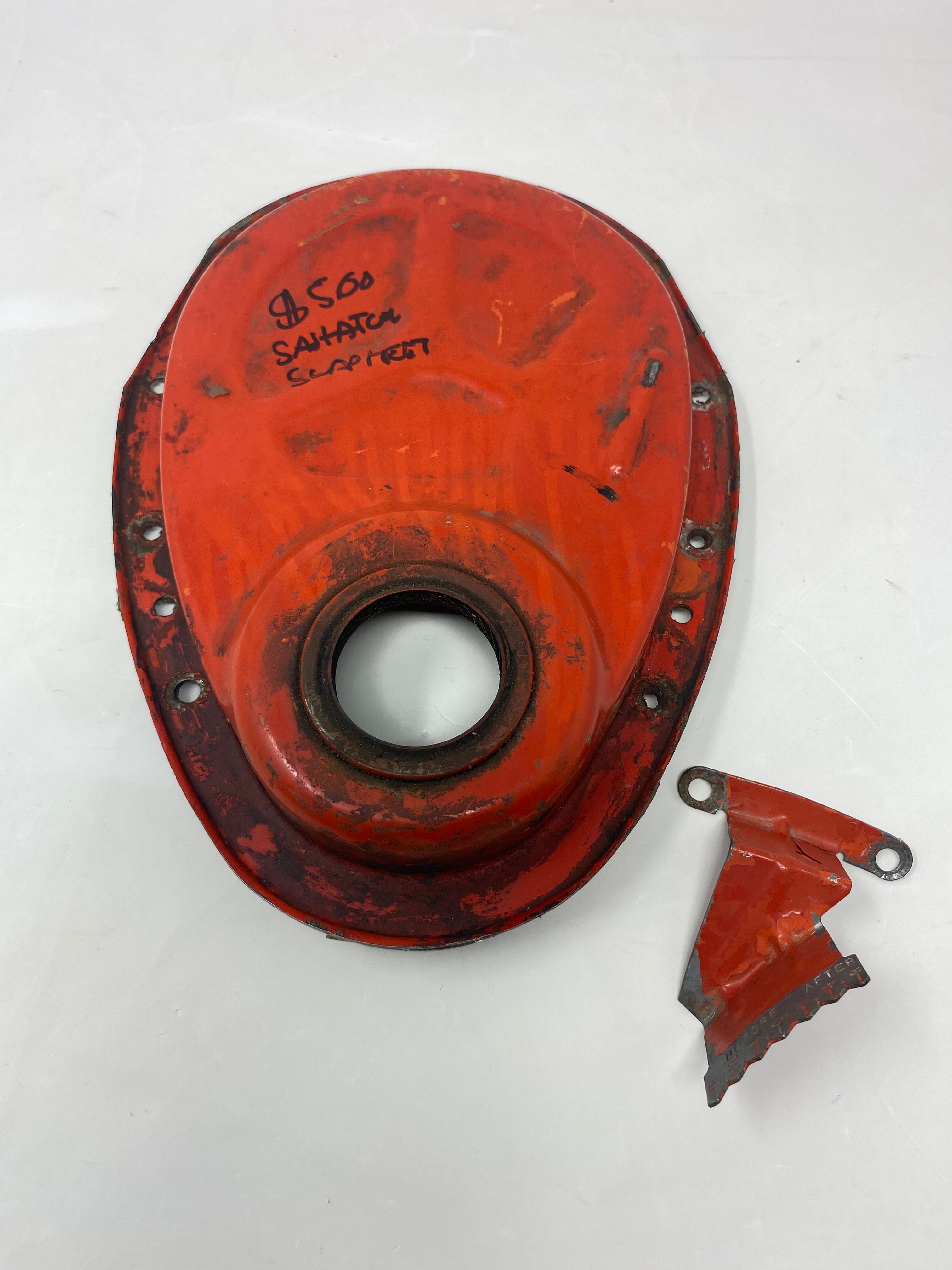 Aftermarket Small Block Chevrolet Timing Chain Cover and Timing Marker