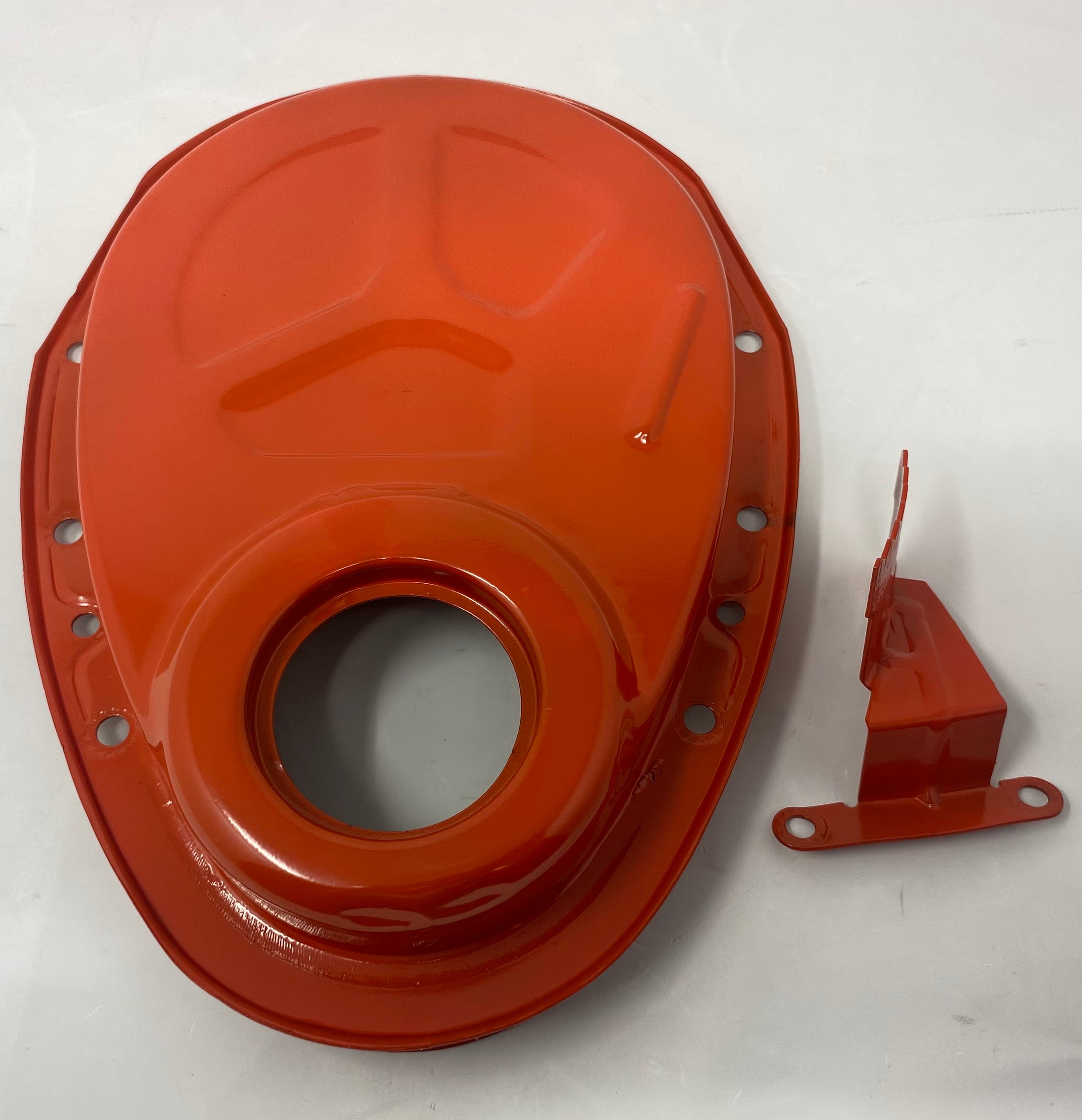 Aftermarket Small Block Chevrolet Timing Chain Cover and Timing Marker