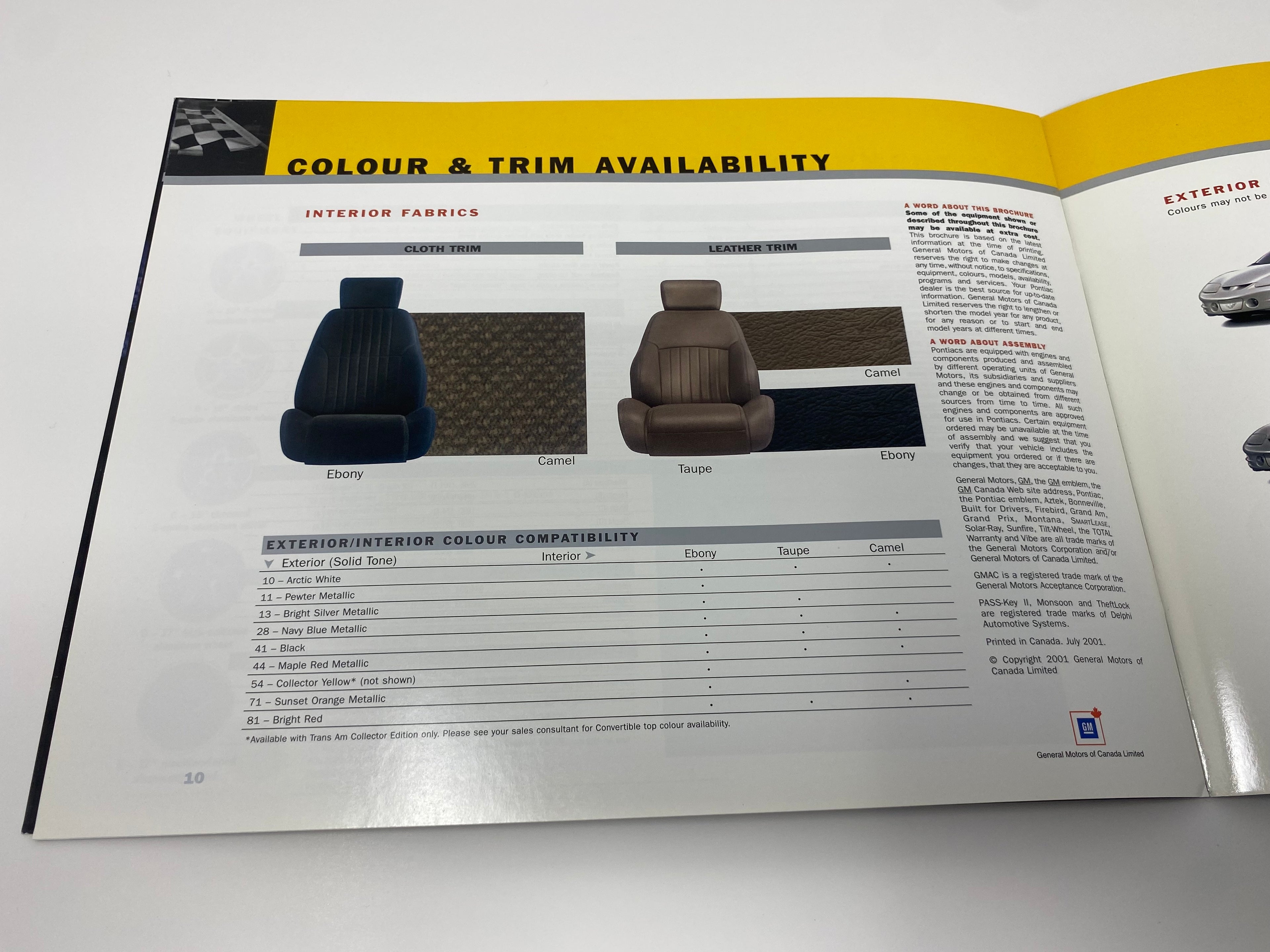 2002 Pontiac Firebird Brochure