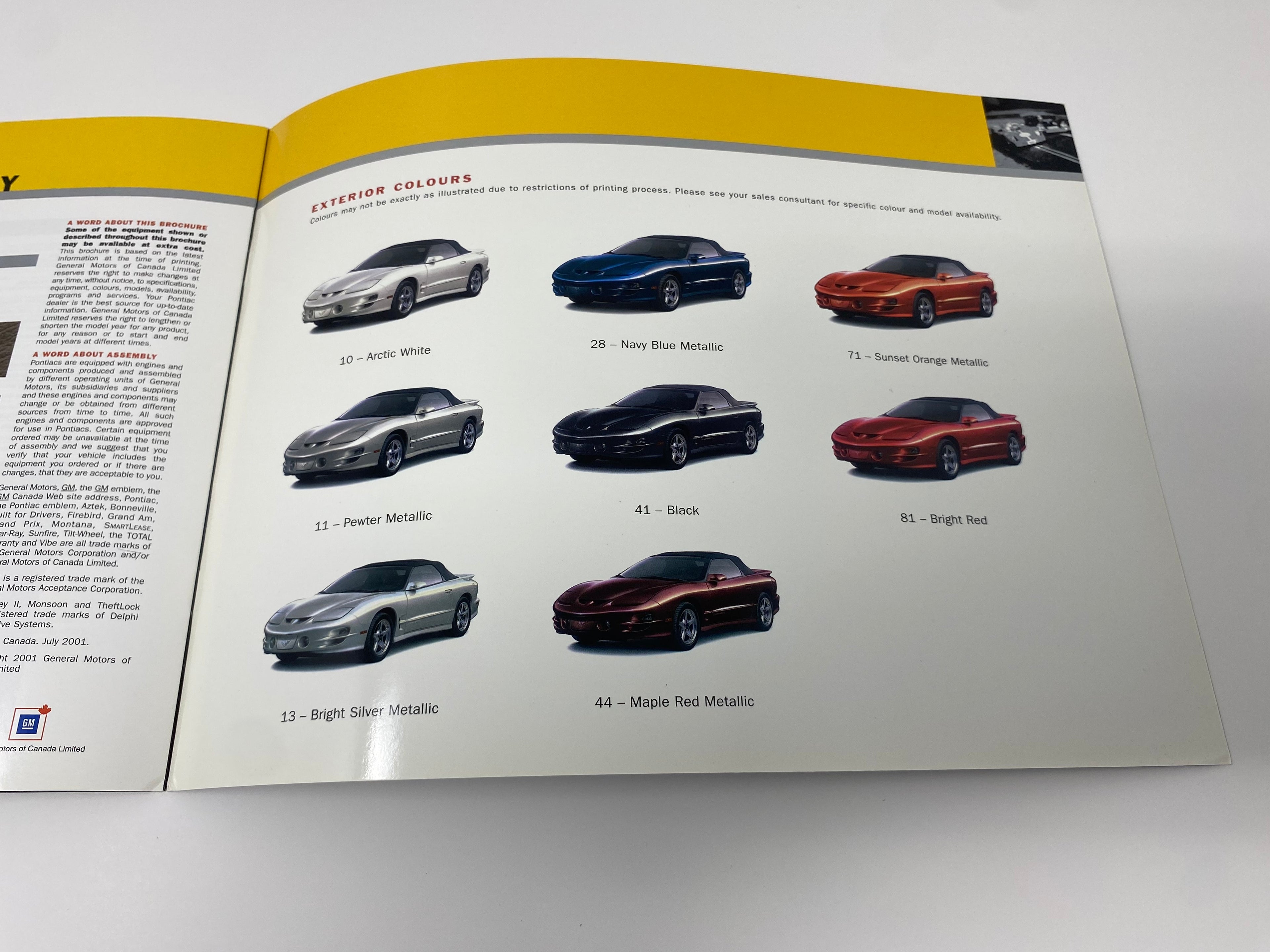 2002 Pontiac Firebird Brochure